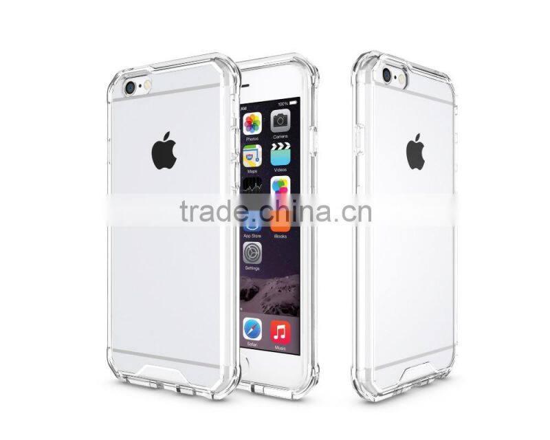 Free sample clear pc+ tpu case for iphone 6s plus