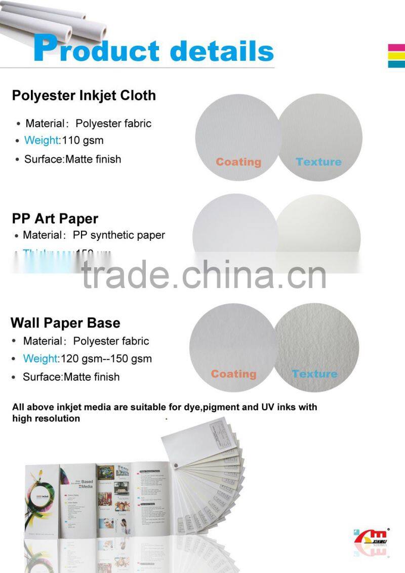 Anti-aging Waterproof Polyester Inkjet Cloth for wholesale