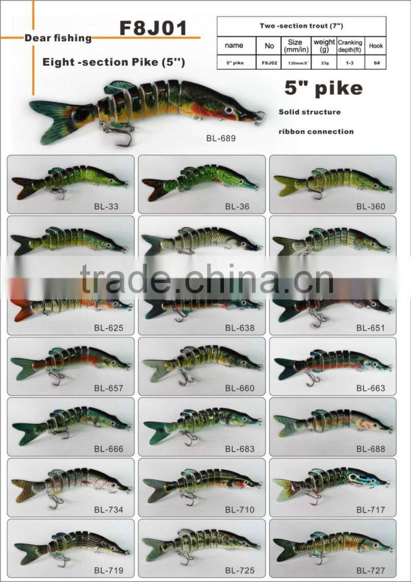 multi jointed fishing lures cheap pike lures swimbait fishing lures
