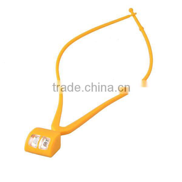 Super Bright silicon flexible led running warning light waterproof led neck light for jogging in dark