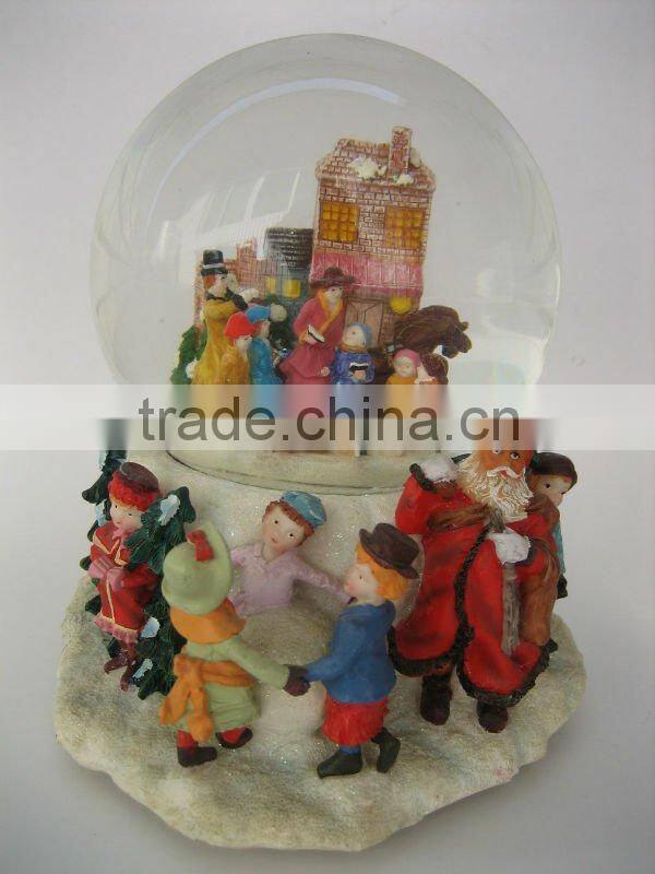 Polyresin Cross Water Globe Decoration Craft