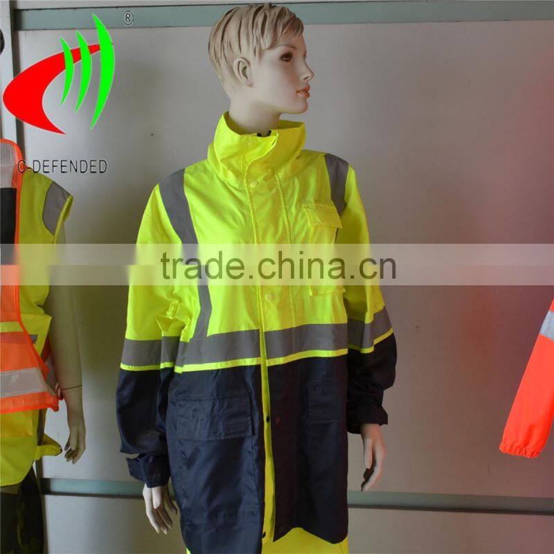 polyester taffeta fabric for raincoat reflective material for reflective safety clothing