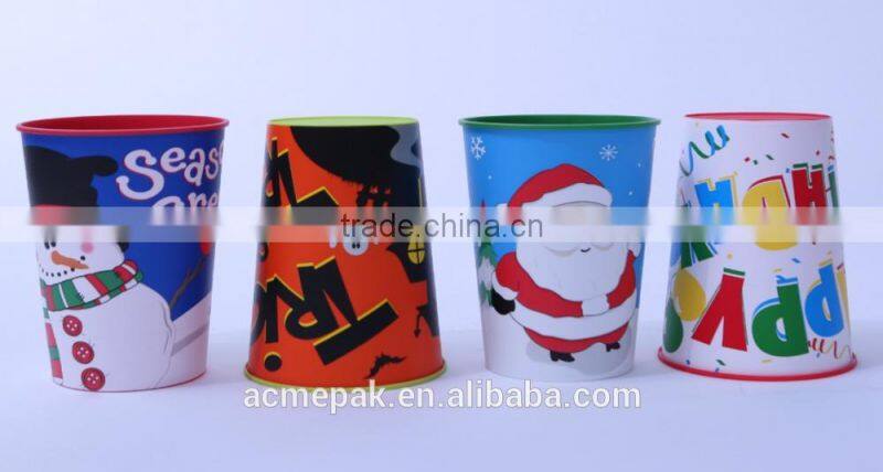 500ml IML tea milk coffee plastic cup