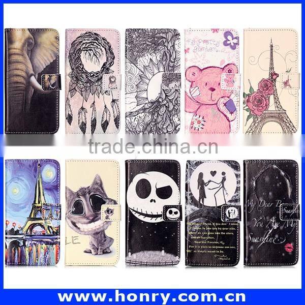 Leather Flip Cover Case Wallet Cover Pu Leather Cell Phone Case for HUAWEI P9/G8mini