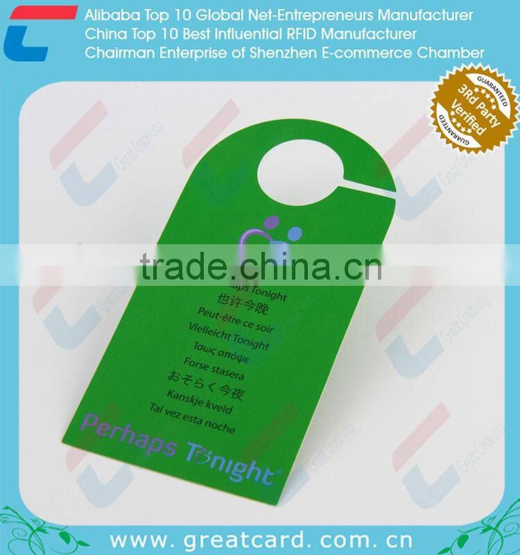 PLASTIC DOOR HANGERS & CUSTOM DO NOT DISTURB SIGNS