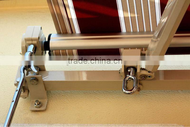 Economic outdoor non-cassette patio canopy