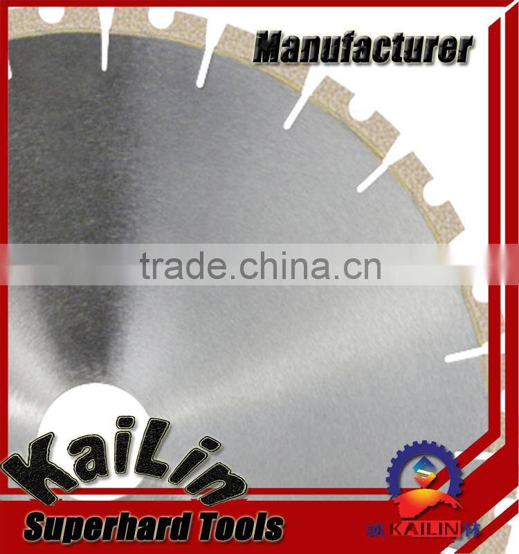 Diamond wall saw blade for concrete cutting