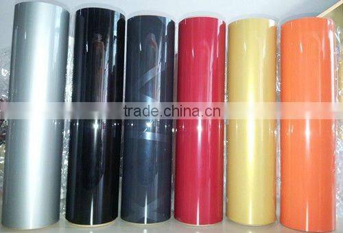 Newest style laser design kitchen cabinet metallic PVC foil