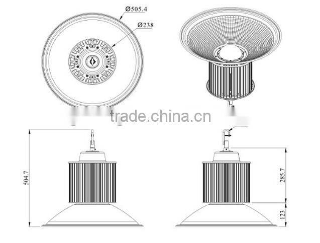 100-500W Lumileds 3030 chip 7 years warranty IP65 LED highbay light LED facotry light 120lm/watt