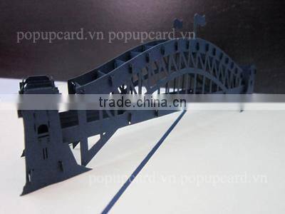 cat ( and moon) 3d greeeting card