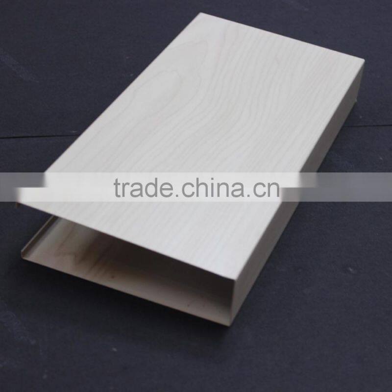 Suitable For Large Open Areas Wood Grain U Section aluminum Screen Ceiling Tiles