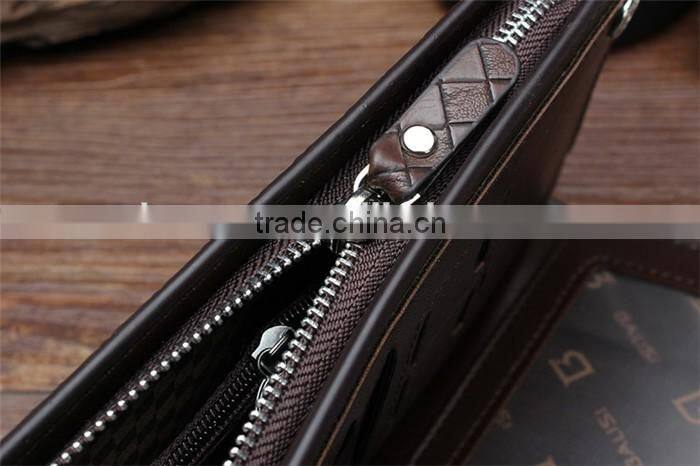 Business Wholesale Men Long Wallet Faux Leather Card Coin Hand Purse