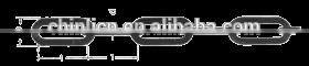 DIN763 Standard Galvanized Chinli Chain,Q235 Material Welding Chain For Galvanized Chain