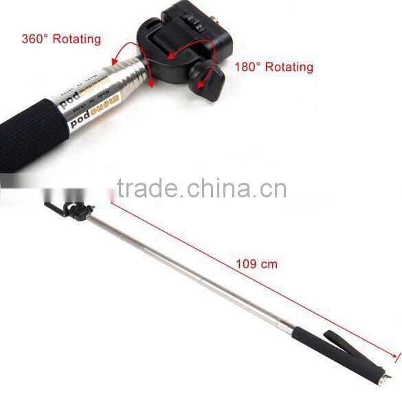 Cheap handheld bluetooth camera wireless monopod with remote shutter
