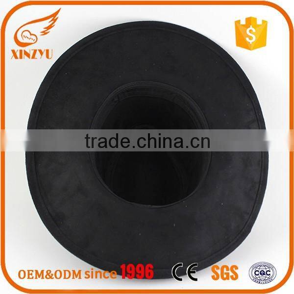 Cheap plain felt cowboy hats wholesale diy felt hats with ribbon & rope