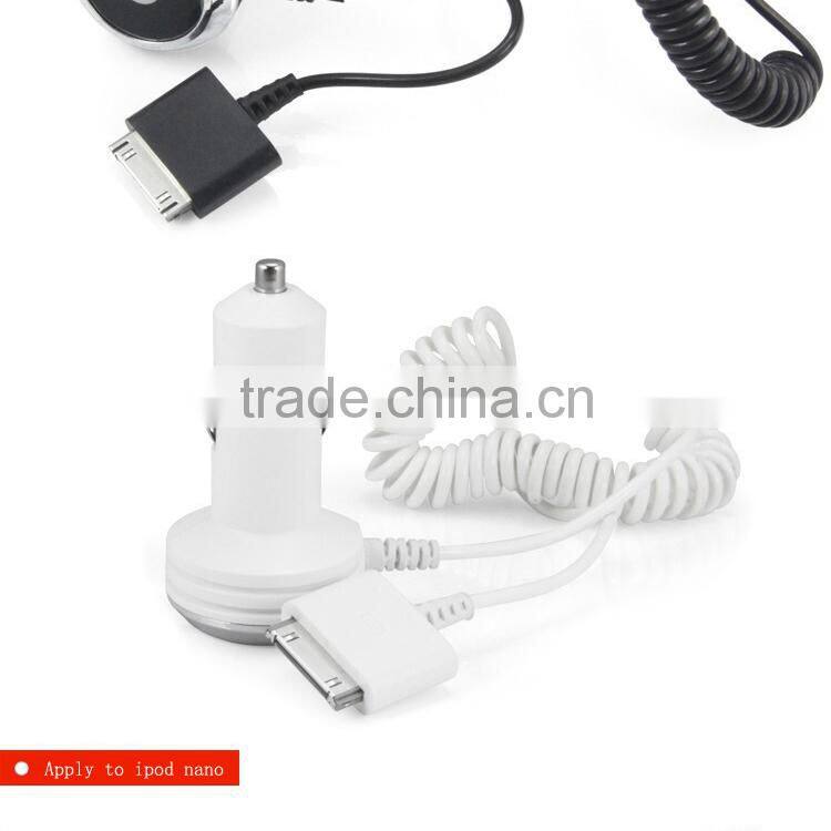 Blue LED lights intelligent fashion more interface spring line car charger