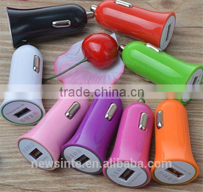 New 2016 Single Usb 1a car charger for iphone 6