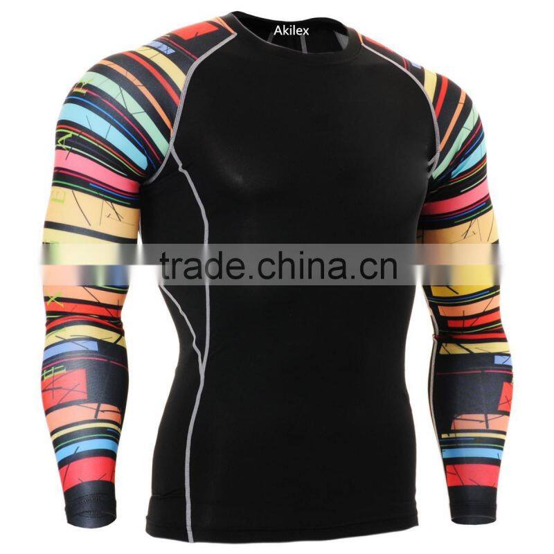 2014 long sleeve compression shirt fashion design compression shirt