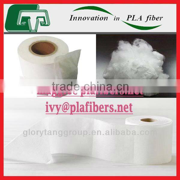 100% biodegradable pla paper made of pla short cut fiber, biodegradable pla paper for coffee bag