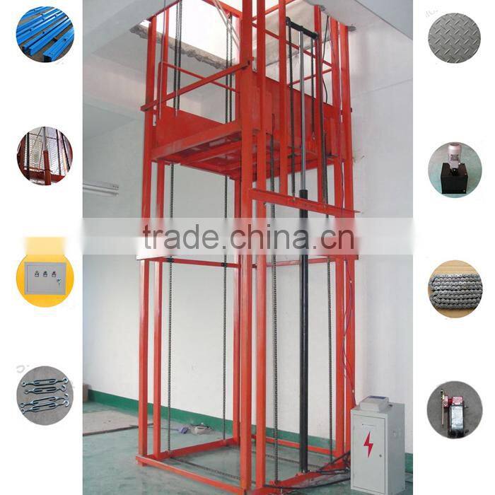 1 ton warehouse hydraulic cargo lift platform