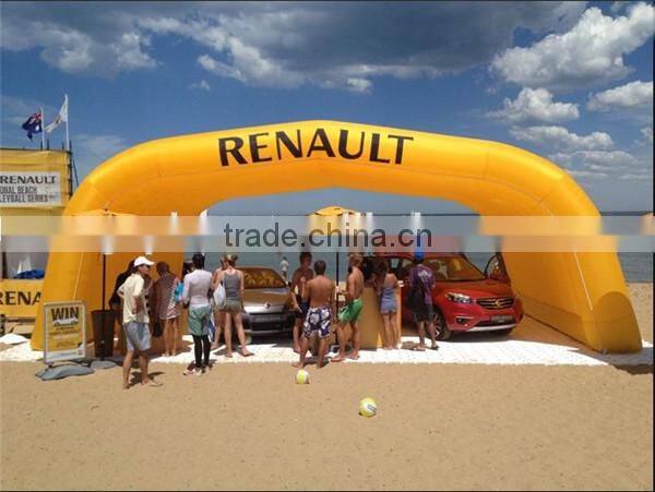 Yellow color inflatable beach tent/ yellow color inflatable canopy tent for event used