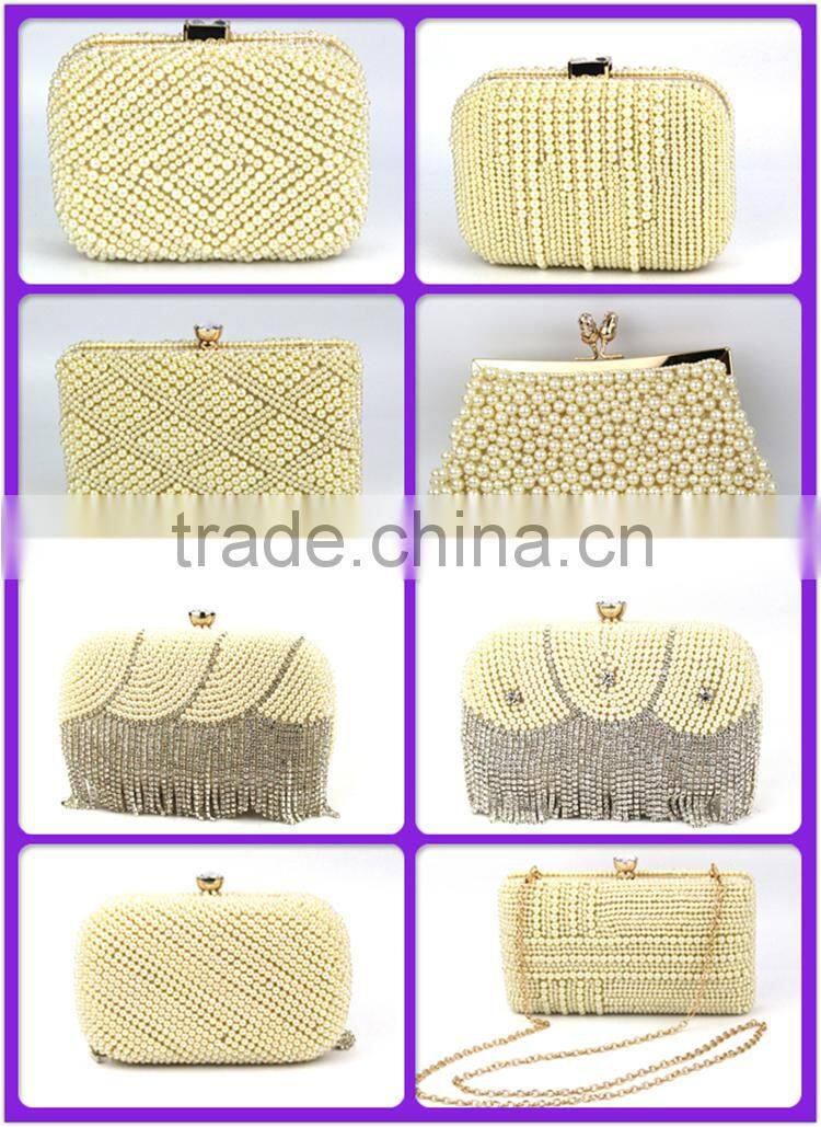 Lady box scallpoed shell metal cluth