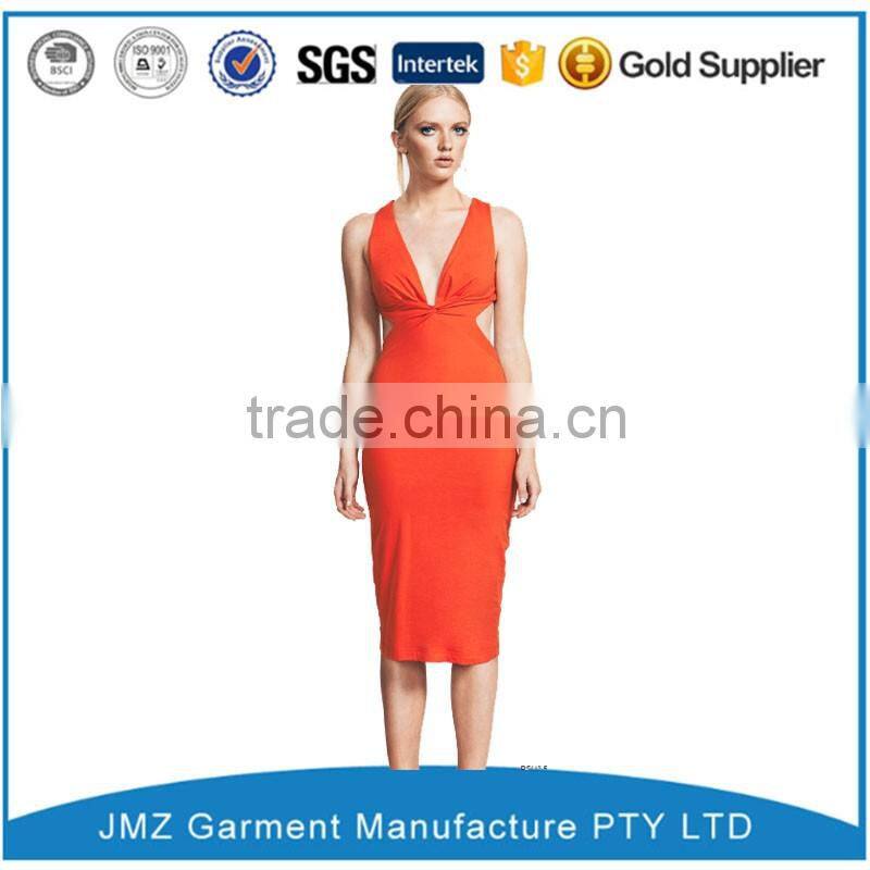 long sleeves woman bodycon sex dress with harness detail