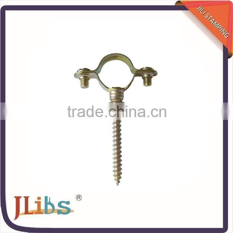 Carbon steel M6 pipe clamp both closed/rubber line pipe fitting