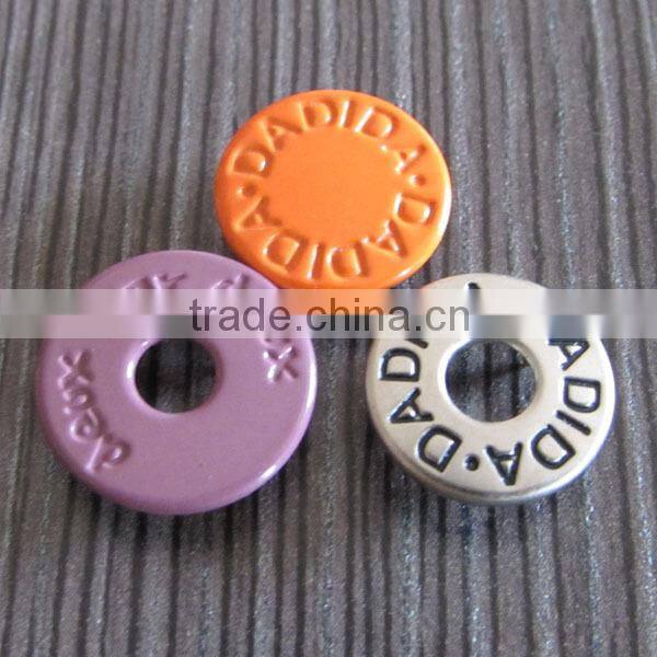 Engraved Colorful Metal Snap Button
