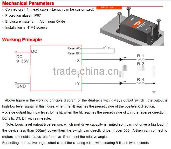 Tilt Sensor Switch Inclination Measurement Instruments MADE IN CHINA