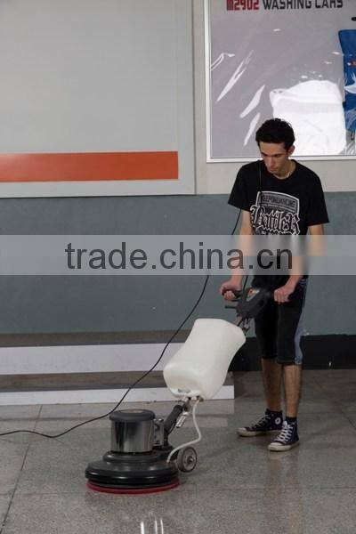 Single disc hand held multifunctional floor polishing machine