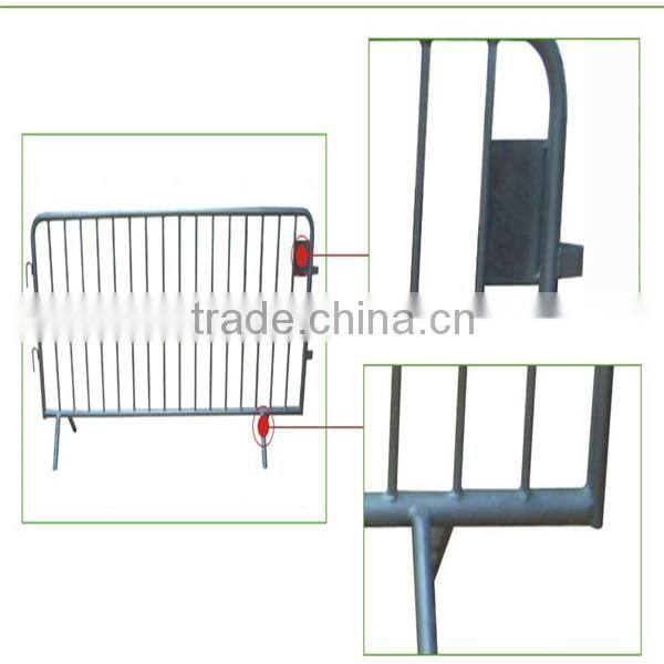 Galvanized stainless steel construction barricades crowd control barriers