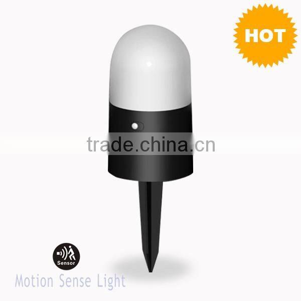 IP44 CE/RoHS 4 battery Motion Sense LED Sensor Lawn Lamp, Garden LED Motion Sense Light