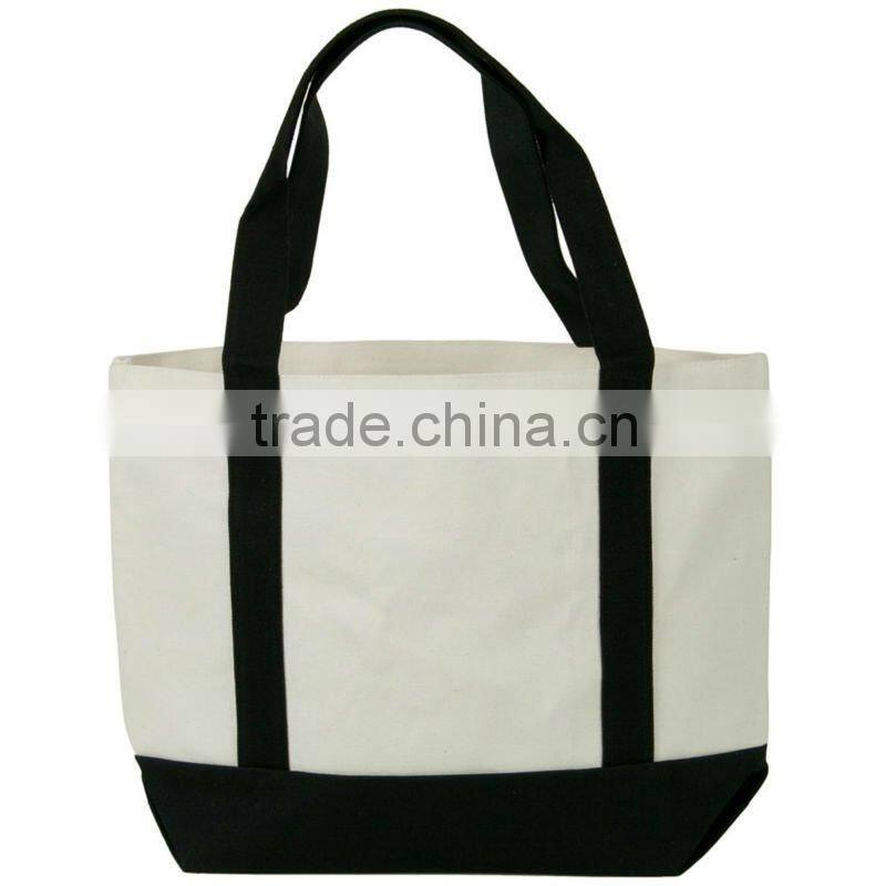 Promotional canvas tote shopping bag