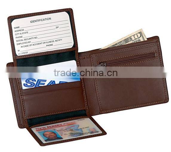 Leather men wallet wholesale