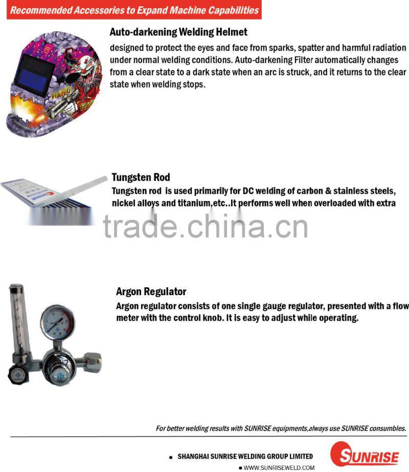 DC inverter mosfet high quality professional TIG-200S tig welding machine