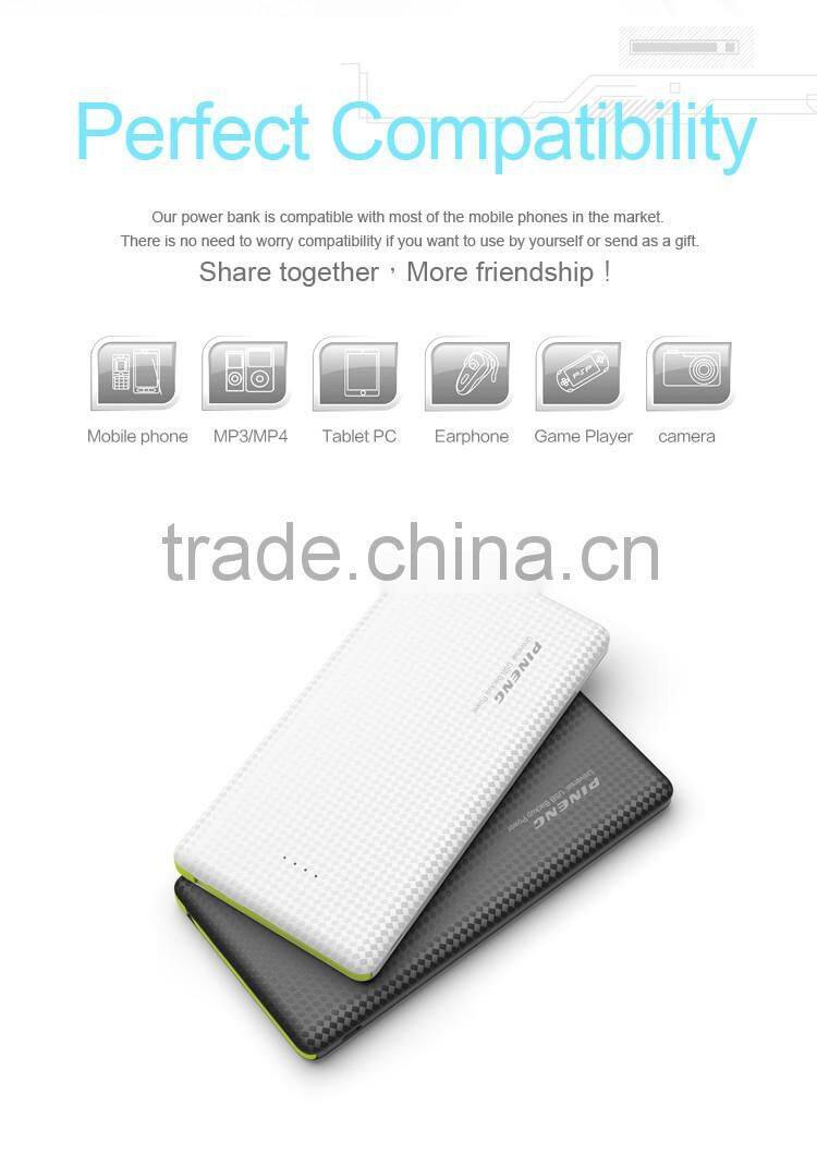 PINENG PN-951 2016 newest Version Ultra-thin 10000mAh Credit Card Power Bank