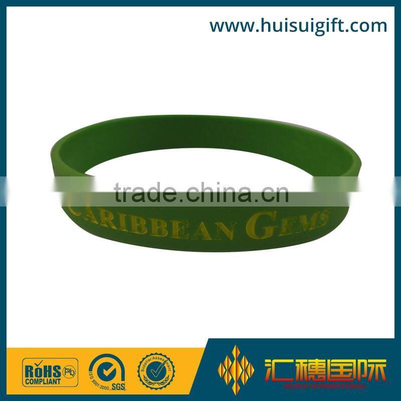 high quality promotional silicone bracelet no minimum