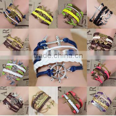 Woven fashion wrap handmade bracelet