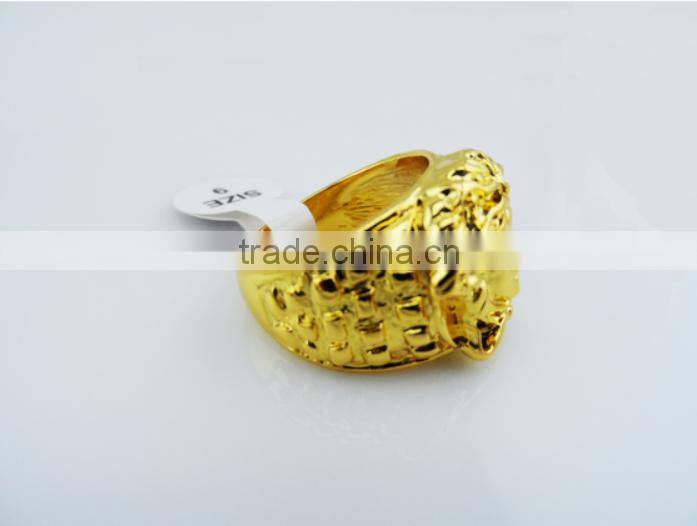 wholesale fashion man Medusa gold men's ring