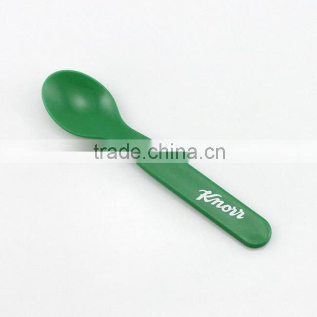 Colorful plastic ice cream spoon