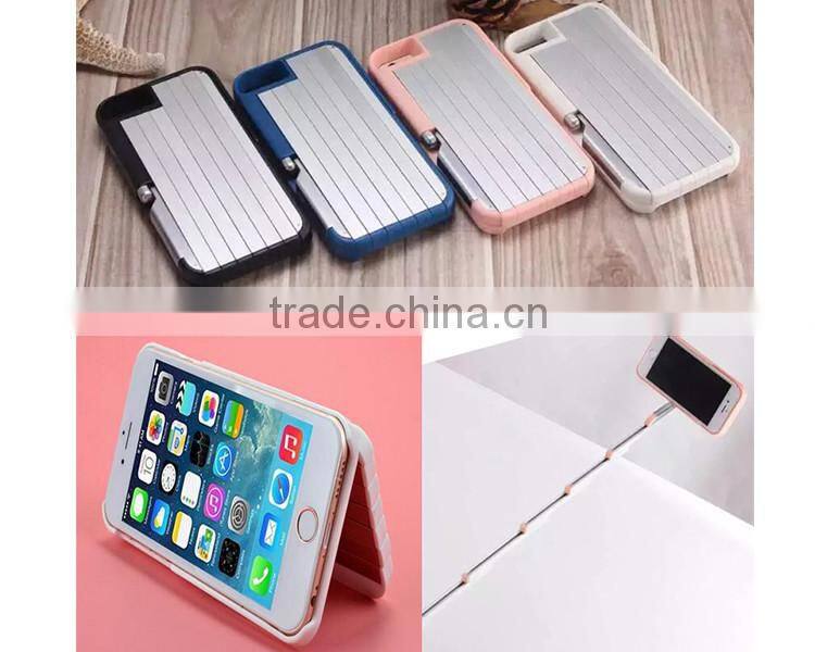 Easy to install and remove white / black / blue / rose gold selfie stick for iphone 6
