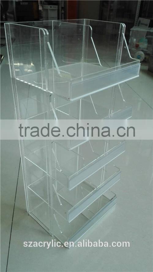 Facncy acrylic dispaly rack for market wholesale