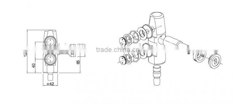 Best quality bill of lading information 304 stainless steel 180 degree glass door hinge