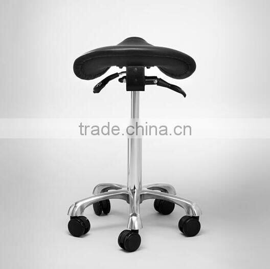 2015 TOP Sale Alibaba Express Dental Adjustable Height Dentist Chair Dental Saddle Design Dental Stool With Wheels