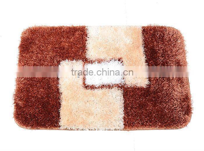 2015 New 9cm Long pile Luxury Polyester silk acrylic shaggy rugs and carpets