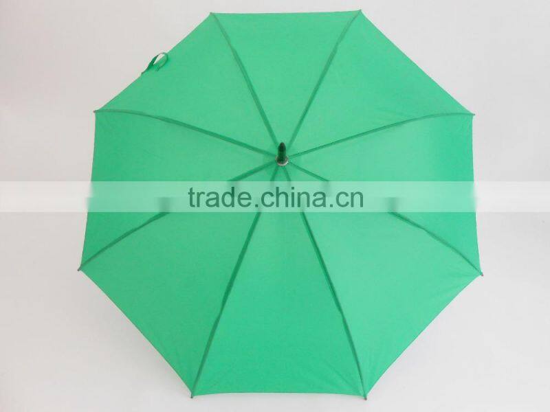 deluxe wooden shaft bright color rain umbrella