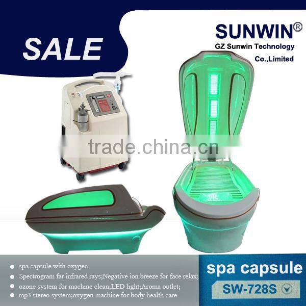 Far Infrared Sauna Spa Capsule / LED Light Therapy Bed For Full Body Steam