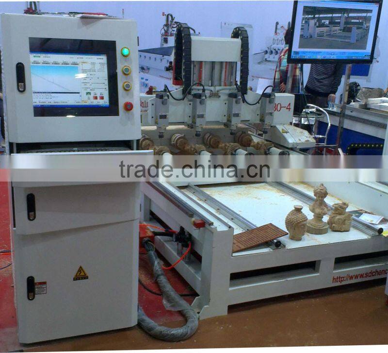 High Precison 4 Axis Furniture Manufacturing CNC Router Machine