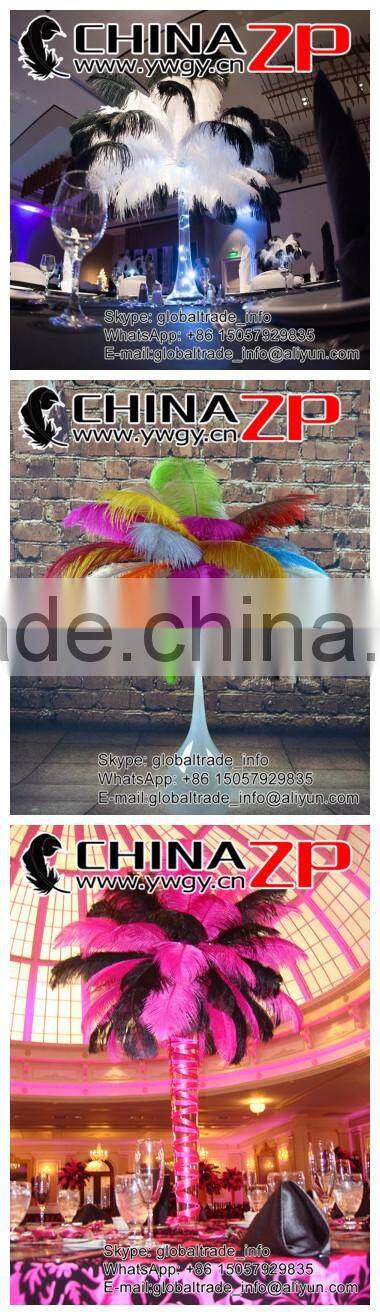 CHINAZP Trade Assurance Gold Supplier Size Frcom 20inch to 22inch white Ostrich Feather for Wedding Centerpiece